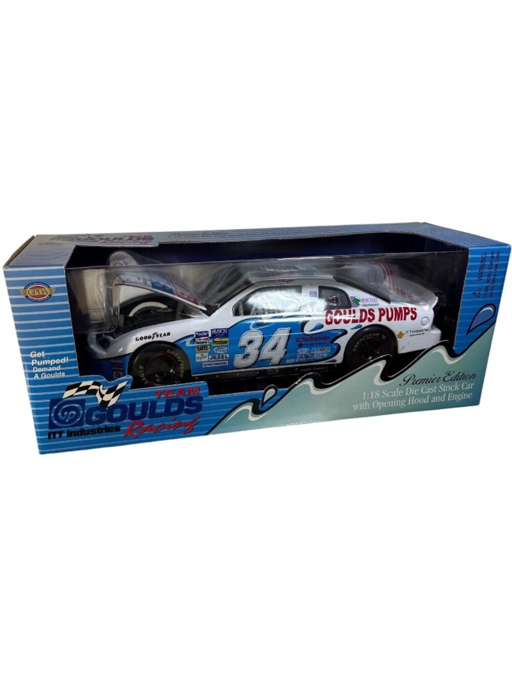 Team Goulds Racing Premier Edition 1:18 Scale Die Cast Nascar Open Hood Engine